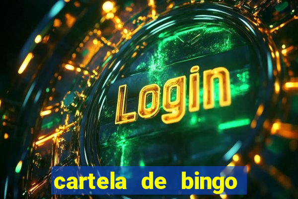 cartela de bingo cha de panela