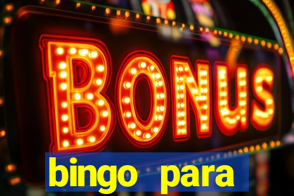 bingo para despedida de solteira para imprimir