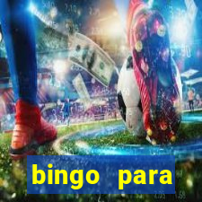 bingo para despedida de solteira para imprimir